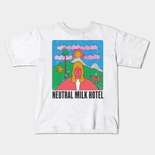 Neutral Milk Hotel   -  Fan Art Kids T-Shirt